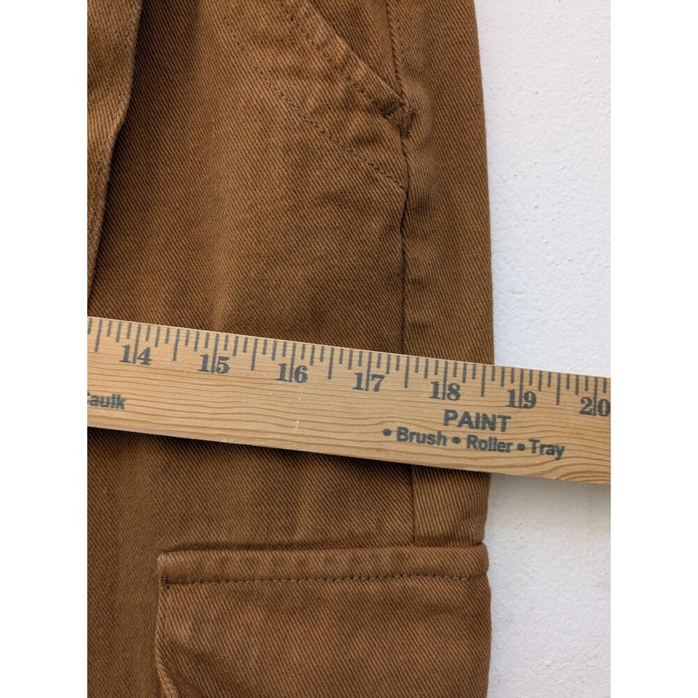 PacSun Women's Pants Utility Cargo Rustic Belted Brown Denim Size 28 - Picture 6 of 14